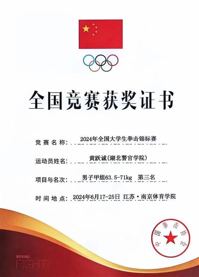 湖北警官学院学生在全国大学生拳击锦标赛中获铜牌(图2) 湖北警官学院学生在全国大学生拳击锦标赛中获铜牌(图2)