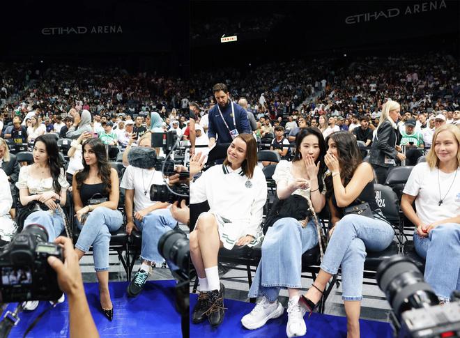 刘亦菲NBA观赛生图曝光与印度女星同框竞美现场交友成功(图5) 刘亦菲NBA观赛生图曝光与印度女星同框竞美现场交友成功(图5)