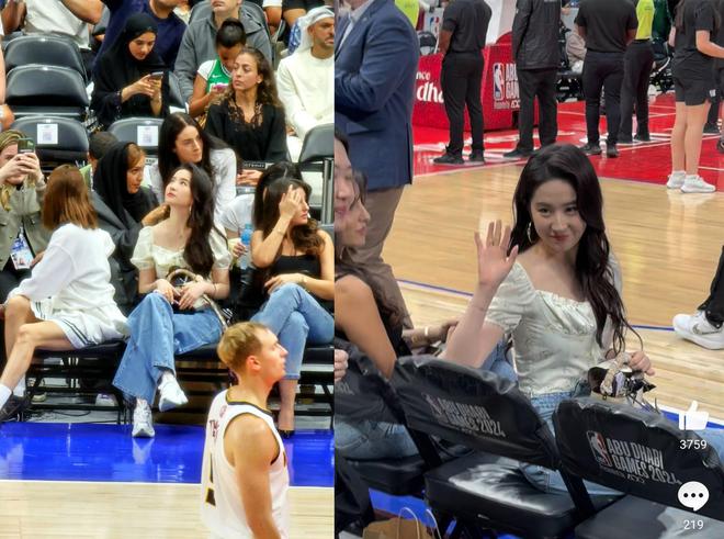 刘亦菲NBA观赛生图曝光与印度女星同框竞美现场交友成功(图14) 刘亦菲NBA观赛生图曝光与印度女星同框竞美现场交友成功(图14)